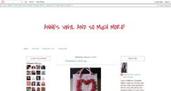Desktop Screenshot of annesvinyl.blogspot.com