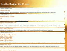 Tablet Screenshot of healthyrecipesfordinner.blogspot.com