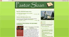 Desktop Screenshot of pastorsloan.blogspot.com