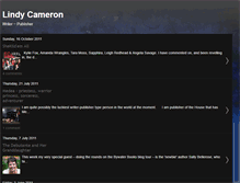 Tablet Screenshot of lindycameronwrites.blogspot.com