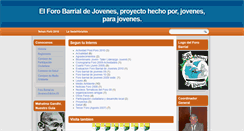 Desktop Screenshot of forobarrialdejovenes.blogspot.com