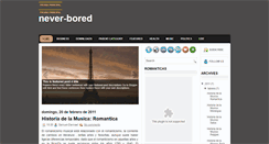 Desktop Screenshot of never-bored.blogspot.com