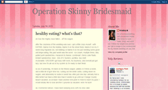 Desktop Screenshot of operationskinnybridesmaid.blogspot.com