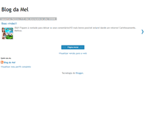 Tablet Screenshot of blogdamelsantos.blogspot.com