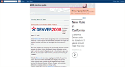 Desktop Screenshot of 2008electionpolls.blogspot.com