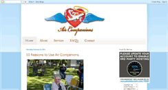 Desktop Screenshot of aircompanions.blogspot.com