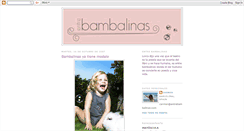 Desktop Screenshot of entrebambalinasblog.blogspot.com