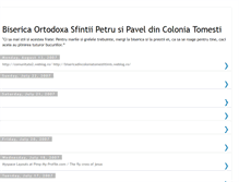 Tablet Screenshot of bisericaortodoxacoloniatomesti.blogspot.com