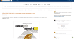 Desktop Screenshot of comomentirsutilmente.blogspot.com