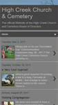 Mobile Screenshot of highcreekcemetery.blogspot.com