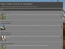 Tablet Screenshot of highcreekcemetery.blogspot.com