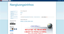 Desktop Screenshot of nangluongsinhhoc2011.blogspot.com