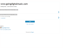 Tablet Screenshot of goingdigitalmusic.blogspot.com
