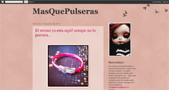 Desktop Screenshot of masquepulseras.blogspot.com