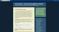Desktop Screenshot of maviyolculuklar.blogspot.com
