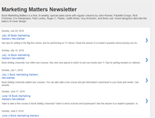 Tablet Screenshot of marketingmattersnews.blogspot.com