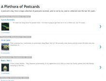 Tablet Screenshot of aplethoraofpostcards.blogspot.com