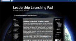 Desktop Screenshot of leadershiplaunchingpad.blogspot.com