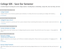 Tablet Screenshot of collegesos.blogspot.com