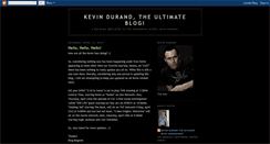 Desktop Screenshot of kevindurandtheblog.blogspot.com