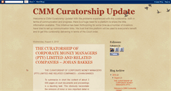 Desktop Screenshot of cmmcuratorshipupdate.blogspot.com