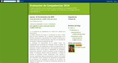 Desktop Screenshot of evaluaciondecompetencias2009.blogspot.com