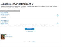 Tablet Screenshot of evaluaciondecompetencias2009.blogspot.com