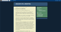 Desktop Screenshot of civilaviacionargentina.blogspot.com
