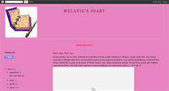 Desktop Screenshot of melanies-diary.blogspot.com