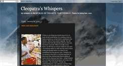 Desktop Screenshot of cleopatraswhispers.blogspot.com