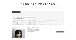 Desktop Screenshot of cronicasportenas.blogspot.com