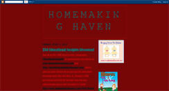 Desktop Screenshot of homemakinghaven.blogspot.com