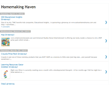 Tablet Screenshot of homemakinghaven.blogspot.com