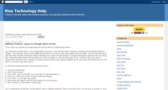Desktop Screenshot of etsytechnologyhelp.blogspot.com