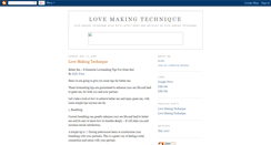 Desktop Screenshot of lovemakingtechnique.blogspot.com