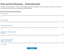 Tablet Screenshot of entertainmentarticle.blogspot.com