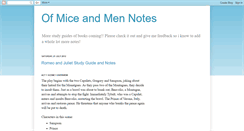 Desktop Screenshot of ofmiceandmennotes.blogspot.com