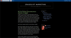 Desktop Screenshot of marketingcraigslist.blogspot.com