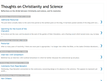 Tablet Screenshot of christianityandscience.blogspot.com