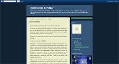 Desktop Screenshot of miscelaneasdeoscar.blogspot.com