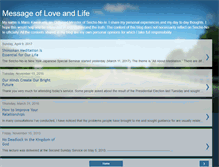 Tablet Screenshot of mariokawakami-messageofloveandlife.blogspot.com