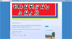 Desktop Screenshot of bhargavjain14.blogspot.com