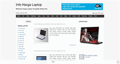 Desktop Screenshot of informasihargalaptop.blogspot.com