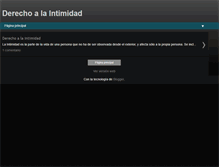 Tablet Screenshot of derecho-intimidad.blogspot.com