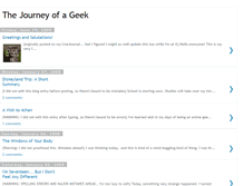 Tablet Screenshot of journeyofageek.blogspot.com