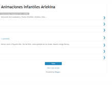 Tablet Screenshot of animacionesarlekina.blogspot.com