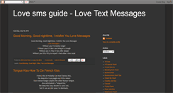 Desktop Screenshot of lovesmsguide.blogspot.com