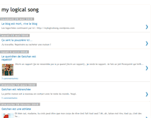 Tablet Screenshot of mylogicalsong.blogspot.com