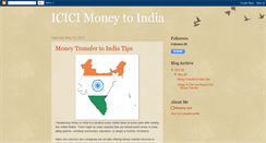 Desktop Screenshot of icicimoneytoindia.blogspot.com