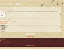 Tablet Screenshot of icicimoneytoindia.blogspot.com